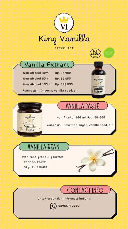 Foto produk 2 dari supplier kingvanillaindonesia